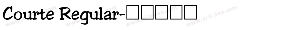 Courte Regular字体转换